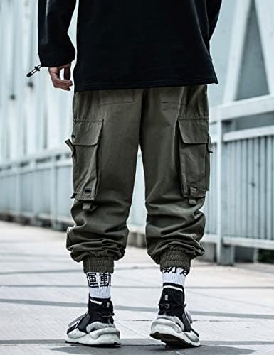 Машки џогерски панталони Y2K Baggy Techwear Cargo Pants goth хип хом харем тактички панталони улична облека за улична облека