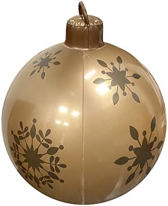 Божиќни украси 23,6 инчи Божиќни топки Надворешна атмосфера ПВЦ надувување играчки за домашни акрилни мониста најголемиот дел
