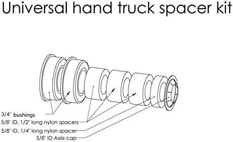 Маратон Универзален фит пневматски камион со рака / целата намена за комунални услуги на тркалото со вклучен комплет за адаптер