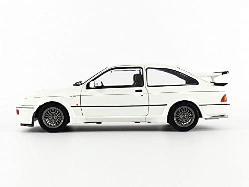 Solido S1806104 1:18 1987 Sierra RS500-White Ford Collective Miniature Car, бел