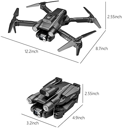 Zottel Kids Mini Drone со двојна камера, преклопен квадкоптер, подарок за играчки за играчки со хеликоптер за момчиња и девојчиња, избегнување