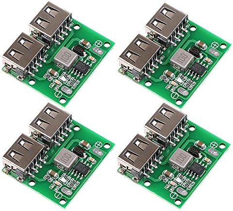 MakerHawk 4PCS USB DC-DC напон регулатор за напон чекор надолу за напојување Модул за напојување 9V 12V 24V до 5V Двојна USB излез на