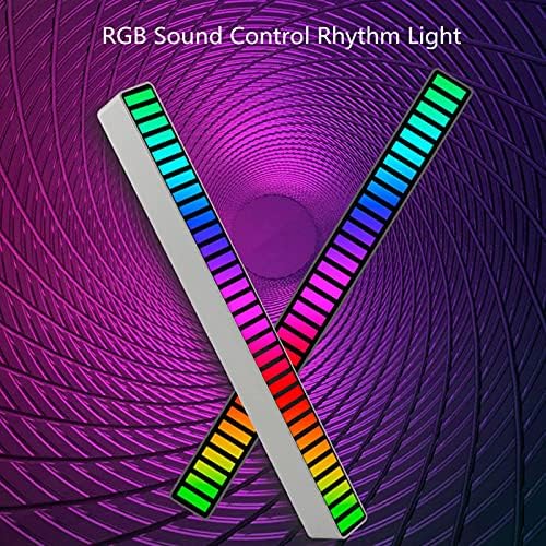 Rgb Контрола На Звукот Пикап Lightам Светлина, Глас-Активиран Пикап Lightам Светлина со 32 Битна Индикатор За Ниво На Музика, Шарени LED Амбиент