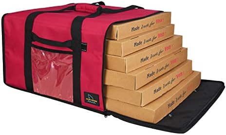 Изолирана торба за испорака на пица Ојуиушарк, 20 до 20 инчи, задебелување торба за раменица за храна за комерцијални лични