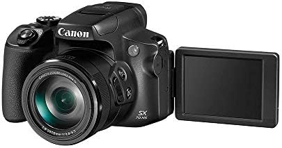 Canon PowerShot SX70 20.3MP Дигитална камера 65X Оптички зум леќи 4K Видео 3-инчен LCD наклон на екранот