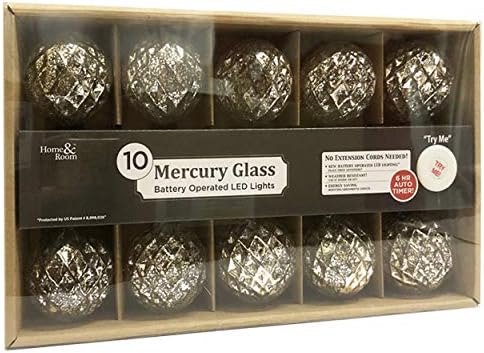 Стаклото на Brite Star Mercury LED жица секојдневни светла, сребро