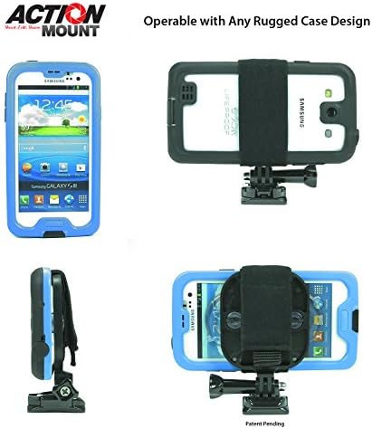 Универзална акција Mount® за вашиот паметен телефон, оперативен со популарни поставки за спортски фотоапарати. Оваа патентирана