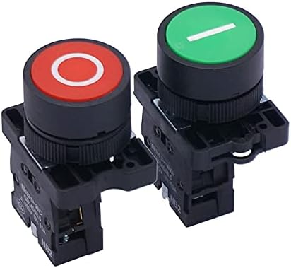 Modband 22mm AC 660V 10A Моментарна I/O црвена зелена знак без прекинувач за копче за притискање NC
