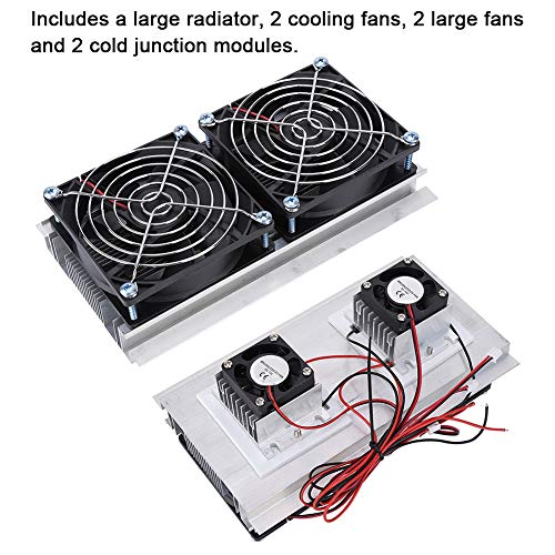 Bewinner Термоелектрични Полупроводнички Радијатор Ладилник Ладење Ладење Вентилатор Топлина Мијалник Систем Комплет, 2 Ладење Вентилатори, 2 Големи Вентилатори и 2 л?