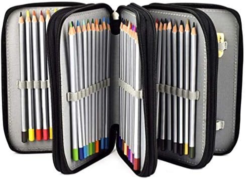 Nuobesty Purple Pencil Case Case Case Pencil Case 72 слотови држач за молив Оксфорд 4 слој канцелариски торбички Пенкатори за пенкало за