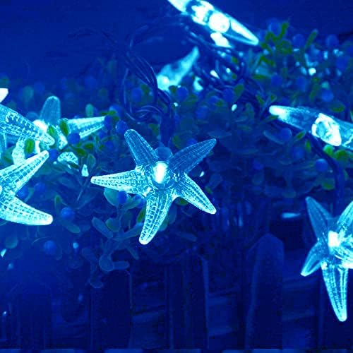 Освои светла соларна starвездена риба, водоотпорни 15,7 метри 20 -та starвездички океански морски светски ноќни светла ноќни светла соларна моќност