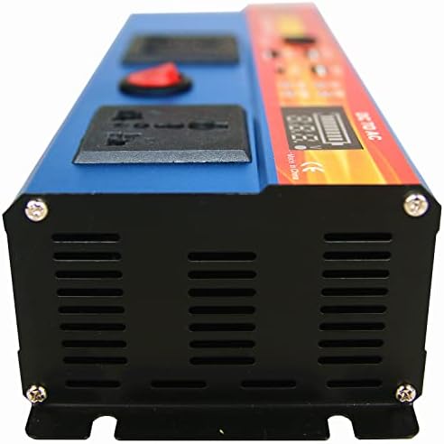 Congsin 1000W Enwerter Inverter DC 12V до AC 110V модифициран инвертер за напојување на синусен бран со AC порти, USB порти и LED