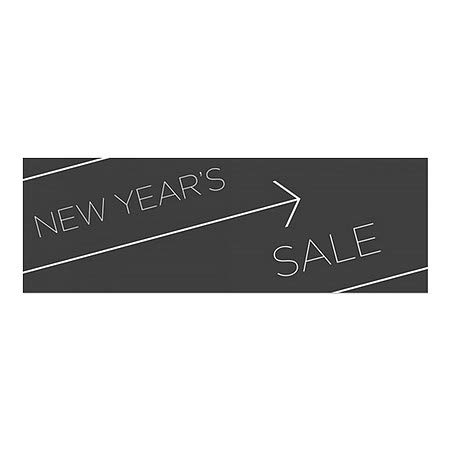 CGSignLab | Новогодишна Продажба-Основен Црн Прозорец Прицврстување | 36 x12