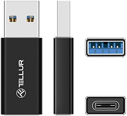 Tellur USB-A до USB-C адаптер, алуминиум