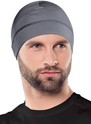 Слеп на череп капа за шлем и трчање капаче - Зимски термички атлетски велосипедизам и капи на главата за мажи - се вклопува под