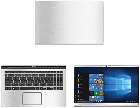 Декларус - Заштитна декларација за LG Gram 15Z990 лаптоп сребрена текстура четкана алуминиумска кожа на капакот на капакот на