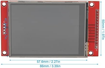 Kadimendium TFT LCD Display Module, 16 Bit SPI LCD Touch панел RGB 65K боја 9 IO ILI9341 5V 3.3V со пенкало за индустриска употреба