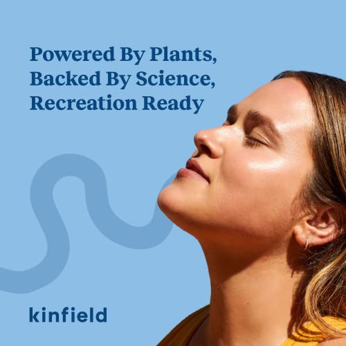 Kinfield Daily Dew - хидрантен минерален сончање со широк спектар SPF 35 - отпорна на вода и пот - кора од кожа без суровост и гребен -