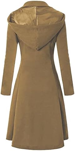 Prdece Полиестер најмекиот палто за копче за дами со цврста боја на училиште, плус големини аспиратори со долг ракав Фестивал