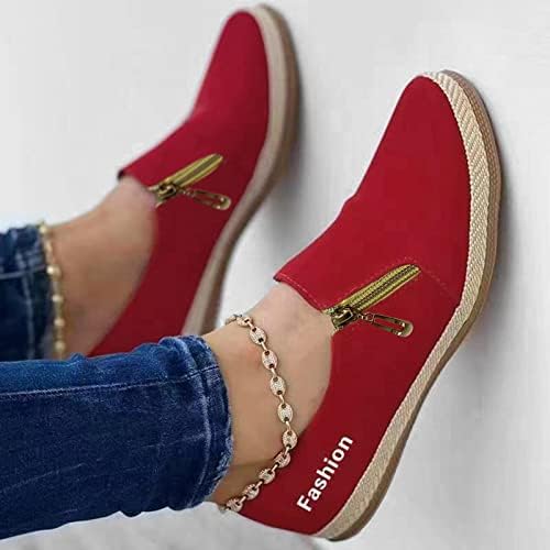 Дами мода цврста боја тркалезна пети плитки устински патент рамни обични чевли чевли жени случајна кожа