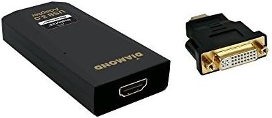 Дијамант мултимедија BVU3500H USB 3.0 до DVI / HDMI видео графички адаптер до 2560x1440 / 1920x1080 - Windows 11,10, 8.1, 8, 7, XP, Mac OS