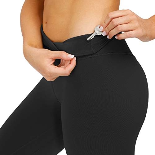 Органит хеланки за жени - удобни меки високи половини панталони, женски хеланки со скриени џебови