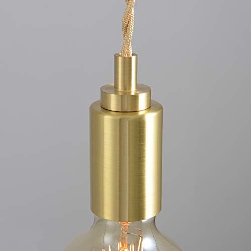 Brighttia четкано злато приклучок Едноставен врвен виси за приврзок светло - модерно минималистичко осветлување за метеж за станови