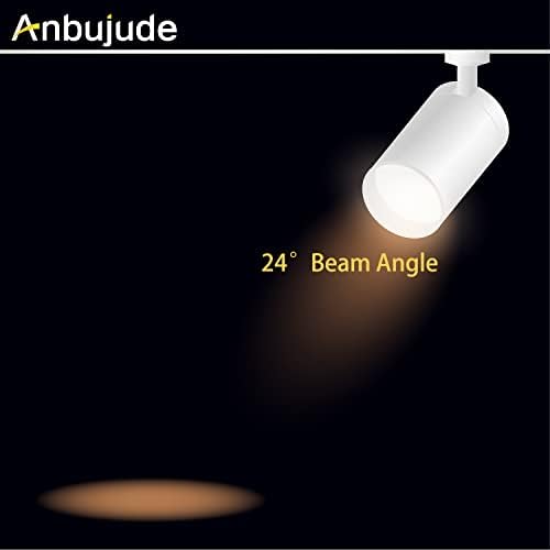 Anbujude затемнети глави за осветлување на LED патеката, компатибилен со системот за осветлување на патеката J Type за дома и комерцијално осветлување,