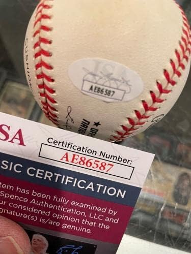 Џони Розеборо Лос Анџелес Доџерс Сингл Потпишан Бејзбол Јса Автентициран-Автограм Бејзбол