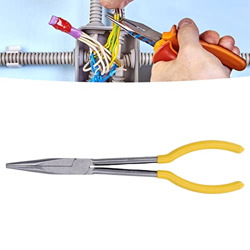 Долга клетка од челична кабелска жица со долга игла нос клешти поставува кабелска жица секач за поправка на должина од 11in