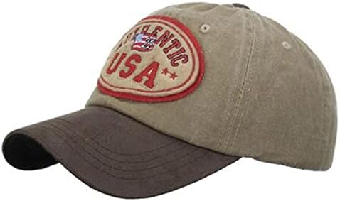 Гроздобер капа за камионџии за мажи везени случајни бејзбол капачиња за голф потресена капа за риболов со низок профил