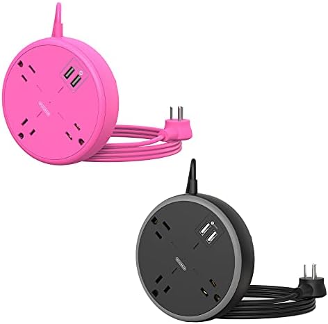 Пакет со лента за напојување со долги кабели NtonPower, 3 продажни места 2 USB -лента за напојување со лента од 10 метри и розова лента