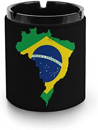 Бразилско мапа знаме Смешно пува од кожа од пепел цигари цигара држач за фиока за украси за домашни канцеларии