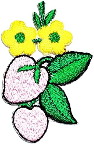 Кленплус 3 парчиња. Мини Розова Јагода Лепенка Слатко Овошје Жолти Цветови Цртани Налепници Занаети Уметност Поправка На Шиење Везено