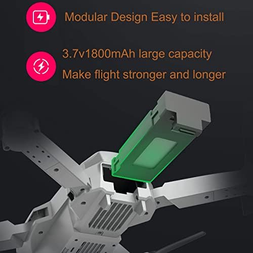 Cravoury 4K двојна камера UAV осветлување Преклопување на гест на телото Фотографија Видео -лента со притисок на воздухот, константна висина за мобилна апликација Контро