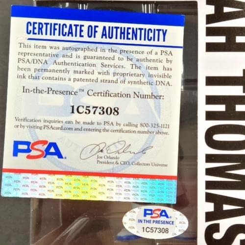 ISIAH THOMAS Autograph го потпиша Детроит Пистонс Функо Поп! ~ PSA/DNA ITP COA - Автограмирани фигурини во НБА