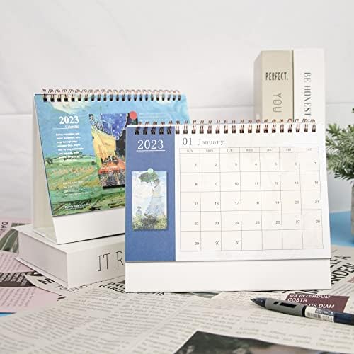 Календарот за мали биро за невозможно биро 2023 година - 12 -месечен календар на бирото, јануари 2023 година - декември 2023 година, 8.3 '' x 6,9