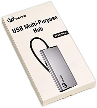 ZYHB01, Тип C/M ДО HDMI+USB3. 0*3+ RJ45+Pd Адаптер: ПРИКЛУЧНА Станица USB До HDMI Адаптер, USB C До Pd Адаптер, SM768 Чип Поддржува