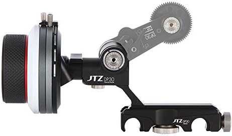 Jtz dp30 15mm железнички фотоапаратен заграда за држач за заграда со електронски врвен рачка зум, фокус, рек старт/стоп + леќи Следете го фокусот
