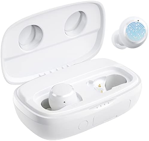 TRIBIT 2022 Безжични ушни уши, 150H Playtime Bluetooth 5.2 IPX8 водоотпорен повик Намалување на бучава Bluetooth Ушите на допир Слушалки за контрола