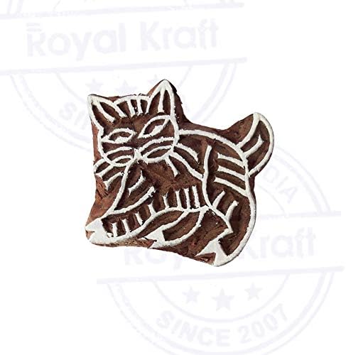 Дрвени марки на Royal Kraft DIY ткаенина, текстил, глина, грнчарија, хартија, блокови за печатење Хена TDTAG016