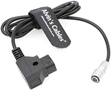 Каблите на Алвин BMPCC 4K 6K до D Tap Power Cable за BlackMagic џебно кино камера 4K | 6K weipu 2 пински женски до P Tap Coiled Cable
