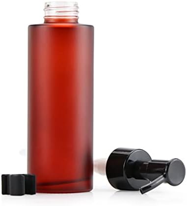 Ерикотрири 2 парчиња замрзнати стаклени пумпа шишиња со сапуни за шишиња со шише со црни пумпи за лосион течно есенцијално масло шминка за