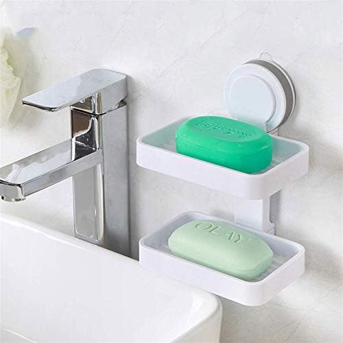 Xiaoheshop сапун за сапун сапун сапун сапун куќишта сапун држач за кутии за кутија двојно вшмукување чаша сапун држач за сапун