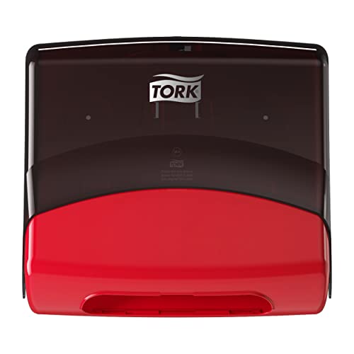 Tork Dispender Wiper Dispenser Red/Black W4, wallид монтиран, 6540281