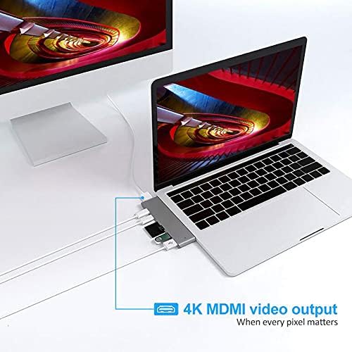 ВИКТК УСБ Ц Адаптер За MacBook Pro 2020-, MacBook Air 2020-2018 СО 4K@60HZ HDMI, 2 USB 3.0 Порти, Сд/Tf Читач На Картички, USB-C 100W PD И
