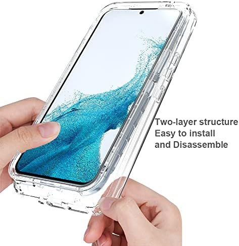 Dzxoui За Samsung A54 5G Случај со [2 Пакет] Заштитник На Екранот, Тешки Шок-Отпорен Браник Целото Тело Транспарентен Мек Tpu Заштита Капак Телефон