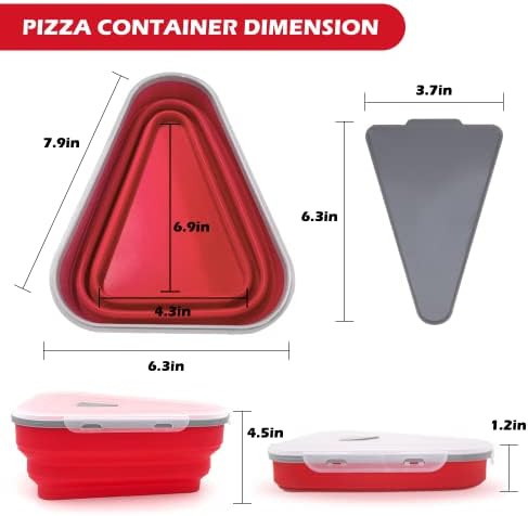 Контејнер За Складирање пица Може Да Се Прошири,Кутии За Пица Со 5 Садови За Сервирање Во Микробранова Печка,Остатоци Од Контејнер За Складирање