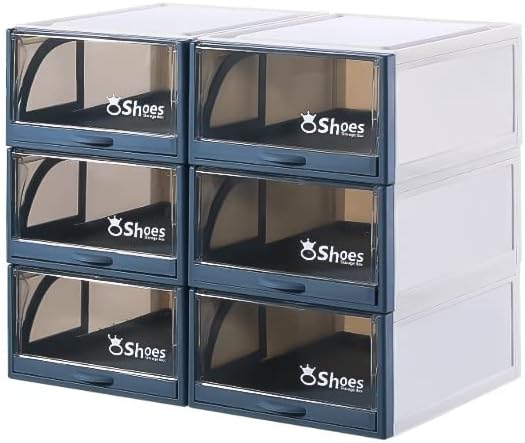 Кутии за складирање на чевли EliveHome, чисти кутии за прикажување на патики за патики