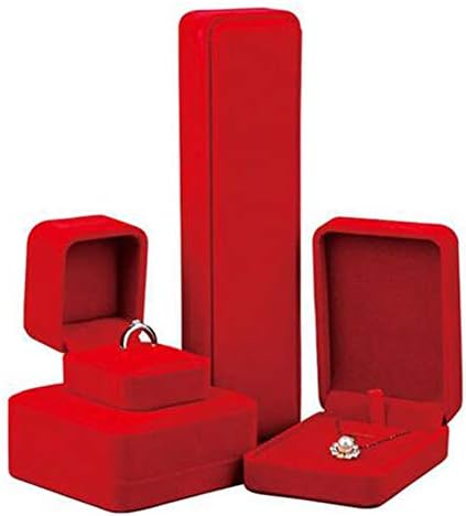Кутија за накит Хахаваи, кадифена презентација накит прстен ѓердан за нараквици за складирање кутија кутија кутија подарок